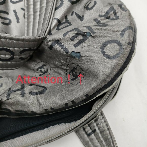 Chanel Hand Bag Silver Nylon - Picture 9 of 9